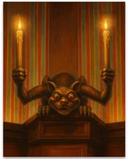 The Haunted Mansion Gargoyle Poster or Canvas Wall Art Framed or Unframed