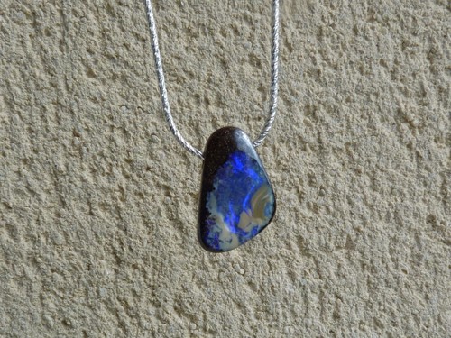 Collier/pendentif en argent 925 avec 1 opale boulder d'Australie - Imagen 6 de 18