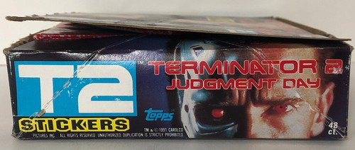 TERMINATOR 2 JUDGEMENT DAY FULL BOX OF NON-SPORT STICKERS - Picture 5 of 7