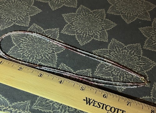 Zierliche Halskette 14 Karat Gold Spinell Bunt - Bild 6 von 7