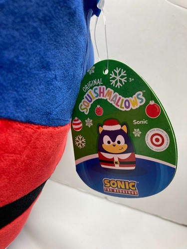 Squishmallows 12" SONIC SANTA Plush Hat Suit 2024 - Picture 3 of 3