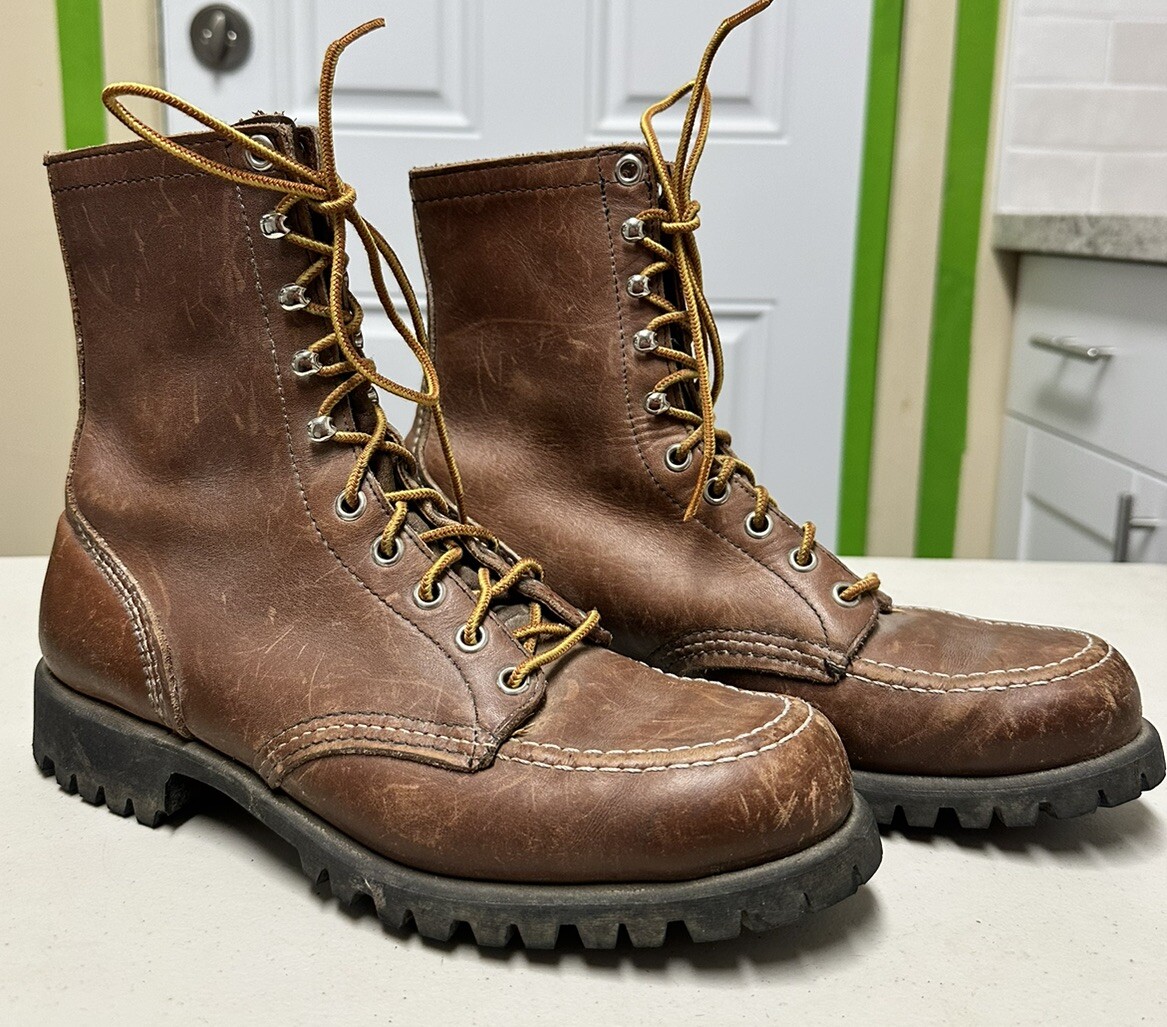 Vintage 1970s RED WING Irish Setter Sport Boot Moc Toe Made Vintage 1970s RED WING Irish Setter Sport Boot Moc Toe Made
