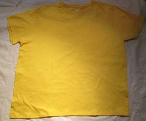 hanes just my size 1x 14w 16w tag less t shirts yellow color 100 haines just my size