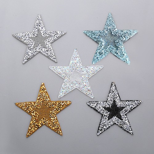 1pcs Star Embroidery Patches Sew Applique Clothing Bag Sewing Badge DIY - Picture 1 of 16