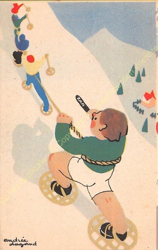 CHROMO PUBLICITE ZAN Illustrateur André Dagand n2 - Picture 1 of 2