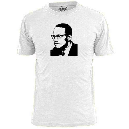 Mens Malcolm X Silhouette T Shirt Islam Civil Rights - Picture 2 of 3