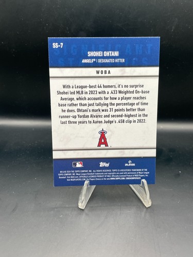 /50!! 2024 Topps Series 2 Significant Statistics Shohei Ohtani Gold - Bild 2 von 2