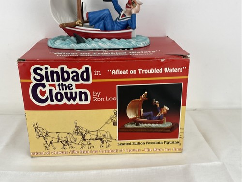 1985 VINTAGE RON LEE CLOWN AFLOAT ON TROUBLED WATERS CARNIVAL OF CLOWNS - RARE!! - Picture 10 of 11