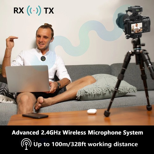 Saramonic BlinkMe B2 2.4G Wireless Lavalier Microphone Touch Screen Camera Phone - Picture 9 of 12