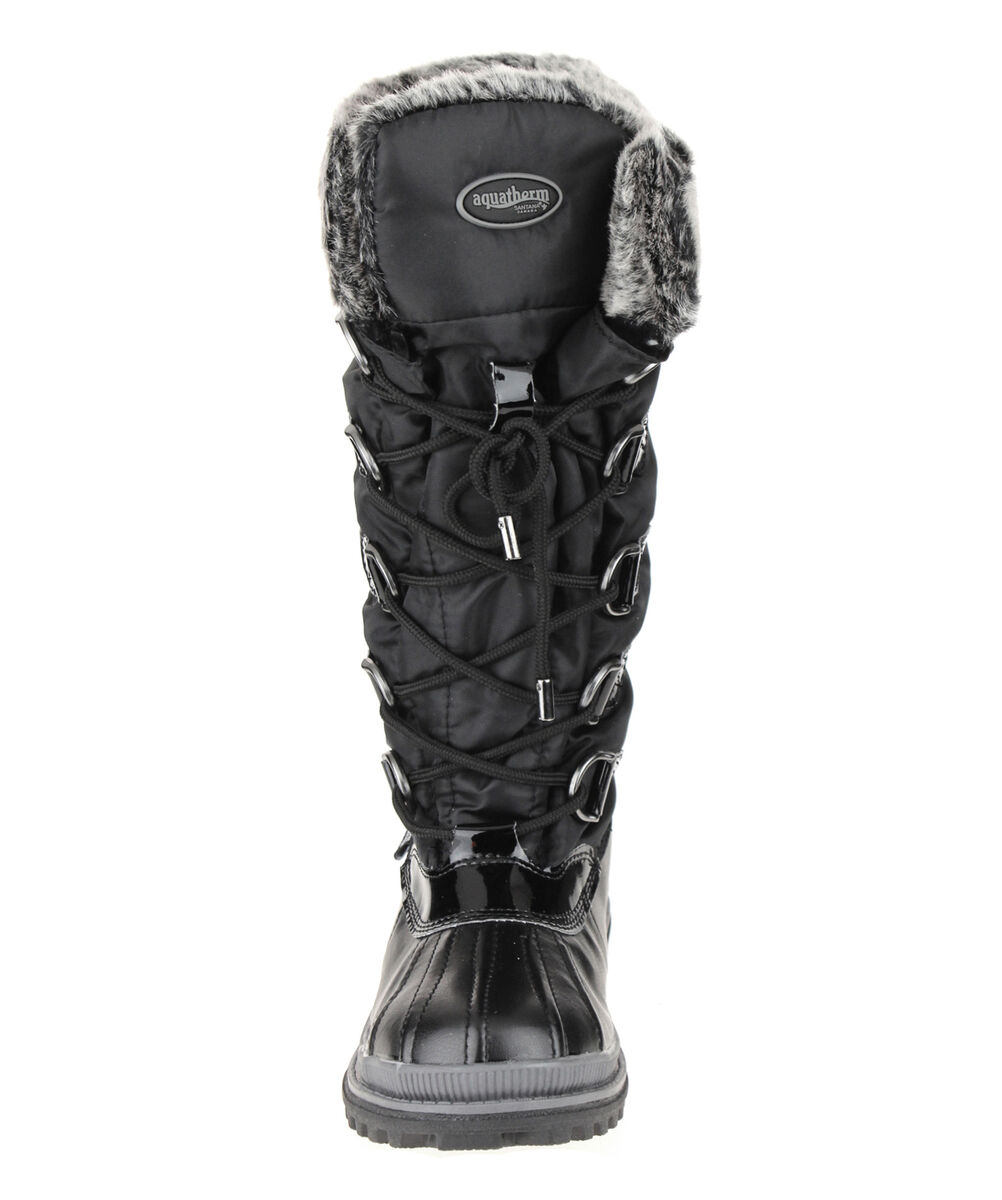 Aquatherm by Santana Canada Women s Birch Winter Snow Boots Black eBay