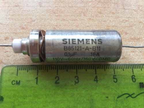 Siemens - B85121AB11 Feed through Capacitor Line Filter 0.1µF 16A 110V Z1376 - Picture 2 of 4