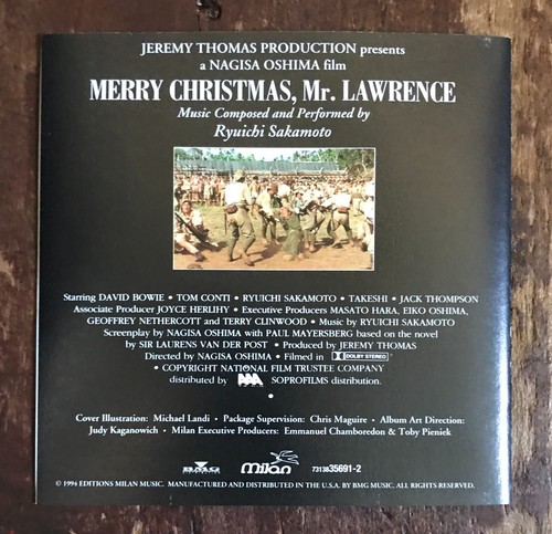 Merry Christmas, Mr. Lawrence Original Soundtrack Ryuichi Sakamoto David Sylvain - Picture 7 of 7