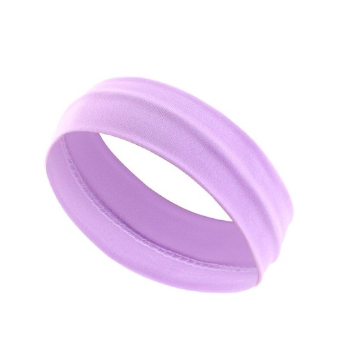 Solid Color Sports Hairband Plain Milk Silk Headband Yoga Elastic Hair Bands DIY - Picture 14 of 40