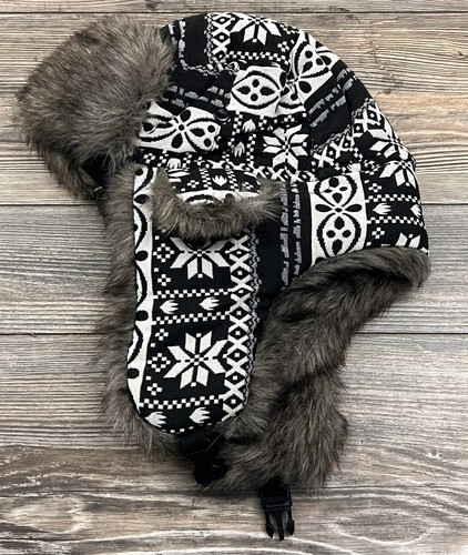 SA Co. Trapper Hat/Pilot/Ear Flaps Insulated Faux Fur Lined Winter Hat One Size - Picture 1 of 7