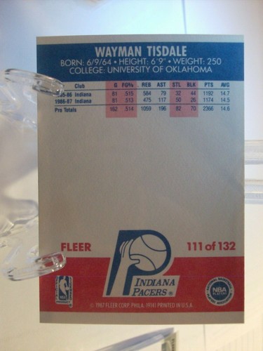 1987-88 Fleer Basketball Card Singles #89 to #132  (YOU PICK CARDS) - Picture 217 of 467