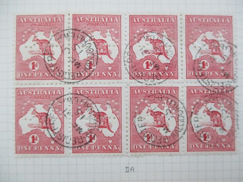 Kangaroo Stamps: 1st Watermark Perf OS Used- Great Item, Must Have! (T6029)