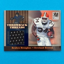 2006 Donruss Elite Throwback Threads /249 Reuben Droughns #TT-16 Browns