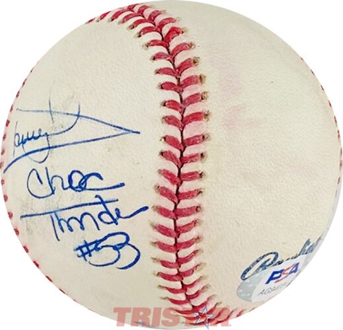 DARRYL DAWKINS SIGNED ML BASEBALL INSCRIBED CHOC THUNDER #53 PSA - 76ERS, NETS - Picture 2 of 4