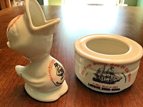 Tea Set (4 Piece Porcelain) “Large Sailing Ship Of The World” - Picture 7 of 11