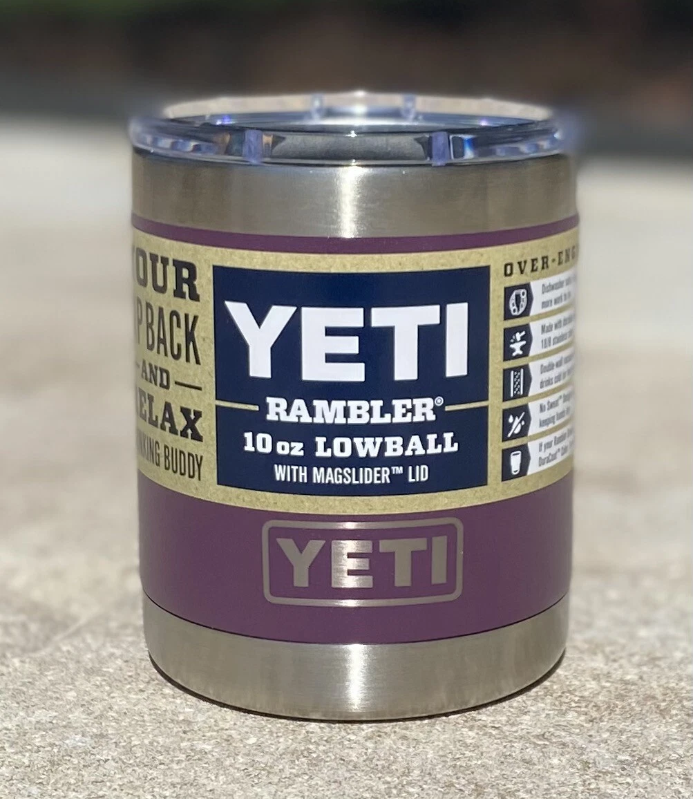 YETI Rambler 10-fl oz Stainless Steel Lowball with Magslider Lid