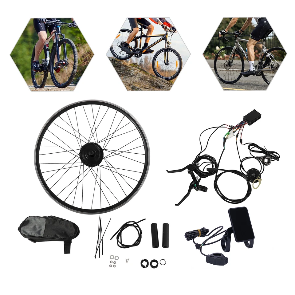 28/29 Zoll Elektrofahrrad Vorderrad Frontmotor Elektro Bike Umbausatz 36V 250W - Bild 2 von 4