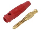 930727701 Steckverbinder: 4mm Bananen Stecker 30A 30VAC 60VDC rot 60mm HIRSCHMAN