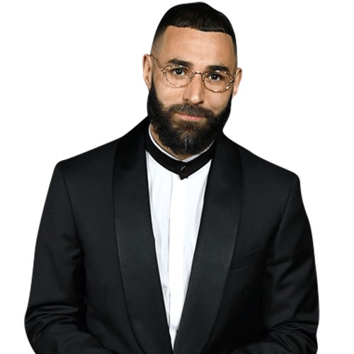 Karim Benzema (Black Suit) Halber Körper Buddy Ausschnitt - Bild 1 von 5