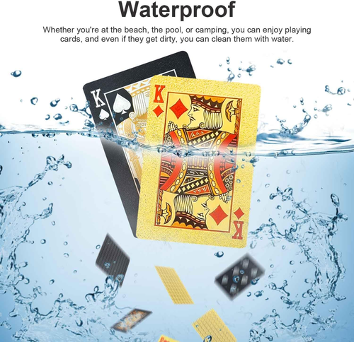 Waterproof Playing Cards 2 Pack, Plastic Poker Cards, Deck of Cards, Diamond Pla - Picture 2 of 12