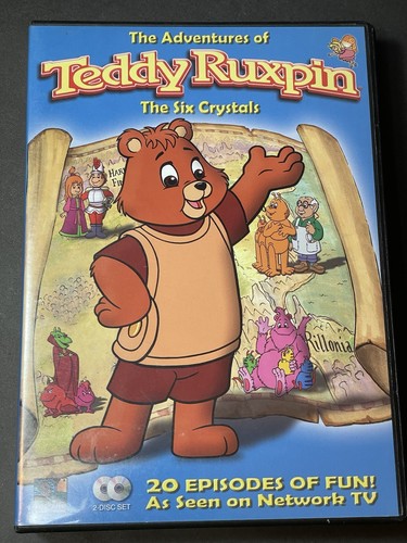 The Adventures of Teddy Ruxpin - 20 Episodes (DVD, 2008, 2-Disc Set) 426 Minutes - Imagen 1 de 7