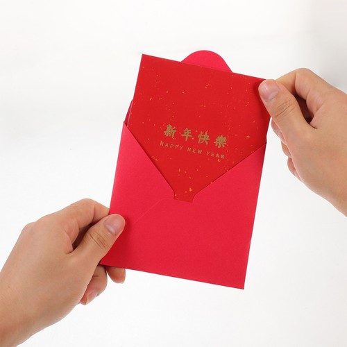 6 Piezas Tarjetas de Felicitación para Año Nuevo Niño Feliz Festival Años Decoraciones - Imagen 12 de 12