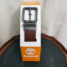 Timberland Reversible Full Grain Leather Belt-Brown/Black-adjusts to size 32-44