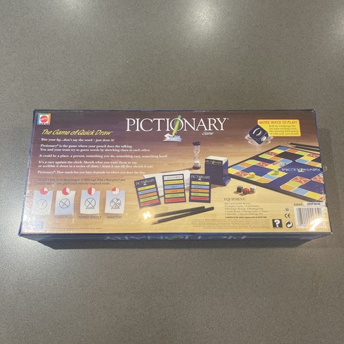 Pictionary Board Game 2006 Mattel Games Factory Sealed Brand New Free Fast Post - Picture 2 of 6