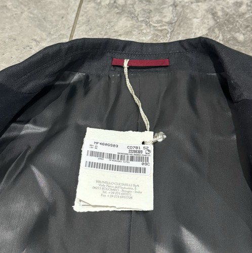 BRUNELLO CUCINELLI Virgin Wool & Silk Peak Lapel Tuxedo Jacket 52 IT / 42 US NWT - Picture 18 of 24