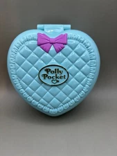 VTG Polly Pocket 1993 Bedtime Fun Compact Complete Set with Bluebird Toys