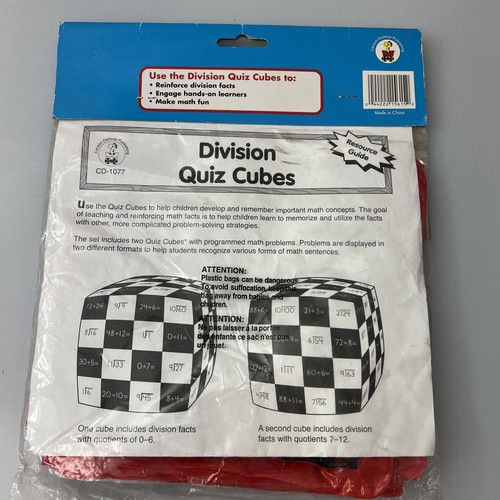 Blank Quiz Cubes Set of 2 Inflatable Cube 8" inch Carson Dellosa Publishing 1077 - Picture 20 of 24