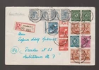 Letter SBZ Mi.173II, 177II (district handstamp) and Alli. Cast Mi.923, 2x 93