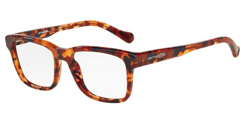 ARNETTE AN7101 1183 Output Square Red Havana Demo Lens 49 mm Men's Eyeglasses - Picture 6 of 8