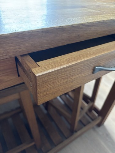 Hardwood Breakfast Bar And Stool Set - Picture 4 of 4
