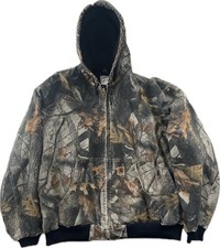 Vintage Camo Carhartt Real Tree Active Zip Up Jacket J143 CMO Size XL