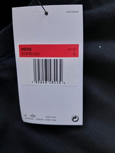 Air Jordan Dri Fit Men's Graphic Short-Sleeve Black T-Shirt DC9791-010 Sz L N105 - Picture 3 of 5