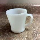 Vintage White anchor hocking fire king coffee mug milk glass