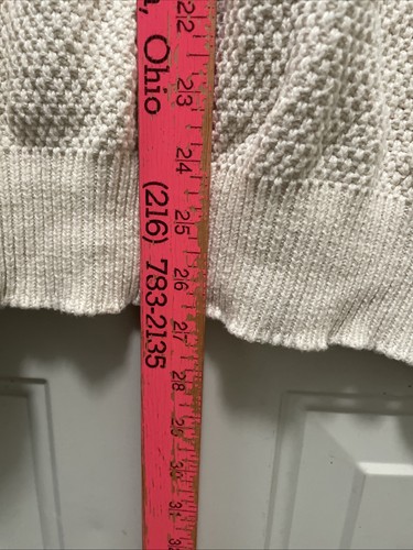 Suéter De Colección Andrew Rohan Blanco Tejido Marca Fabricantes Algodón Talla XL Hecho en EE. UU. - Imagen 9 de 10