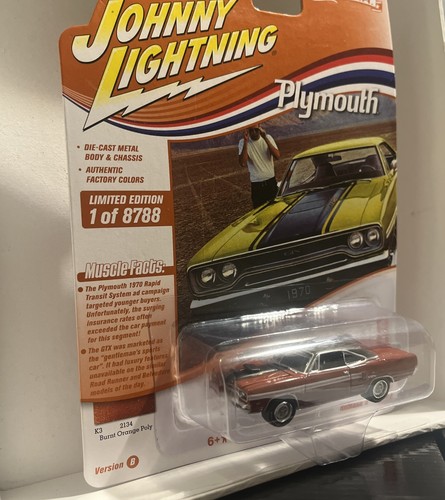 NEW Johnny Lightning 1970 Plymouth GTX Burnt Orange 1 of 8788 Limited Edition - Picture 17 of 19