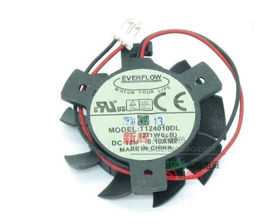 Cooling Fan For ASUS HD 4550 5570 GT 640 730 Сraphics Сard 12V 0.1A T124010DL - Afbeelding 4 van 5