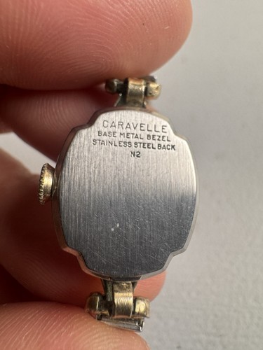 Reloj de pulsera suizo Caravelle N2 años 70 de colección 7 joyas correa Speidel funcionando - Imagen 4 de 11