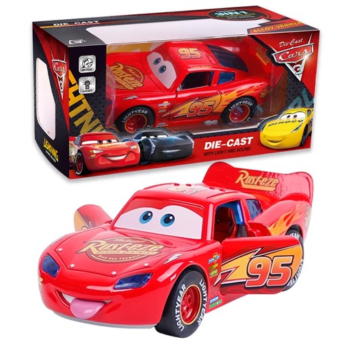 Coche de carreras McQueen relámpago de aleación grande movilización coche de carreras juguete de dibujos animados - Imagen 7 de 23