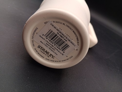 NUOVO! Stanley Cream 30 oz bicchiere estinguente H2.0 stato di flusso 30 oz, danni - Foto 5 di 9