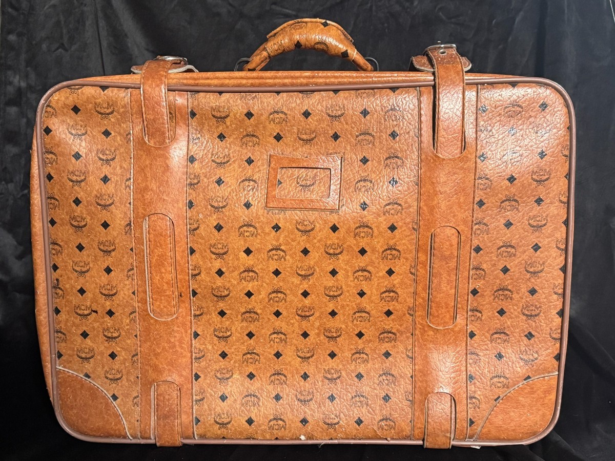Vintage MCM Visetos cognac suitcase, made in Germany, 1980's | eBay