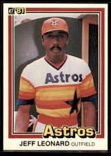 1981 Donruss Jeff Leonard #264 Houston Astros