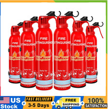 Fire Extinguisher 6 Pack with Mount - Portable Water-Based for Home Car Boat Kit